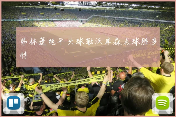 弗林蓬绝平头球勒沃库森点球胜多特
