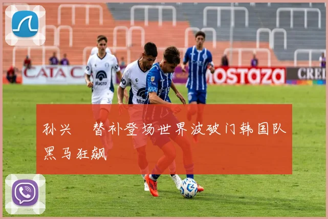 孙兴慜替补登场世界波破门韩国队黑马狂飙